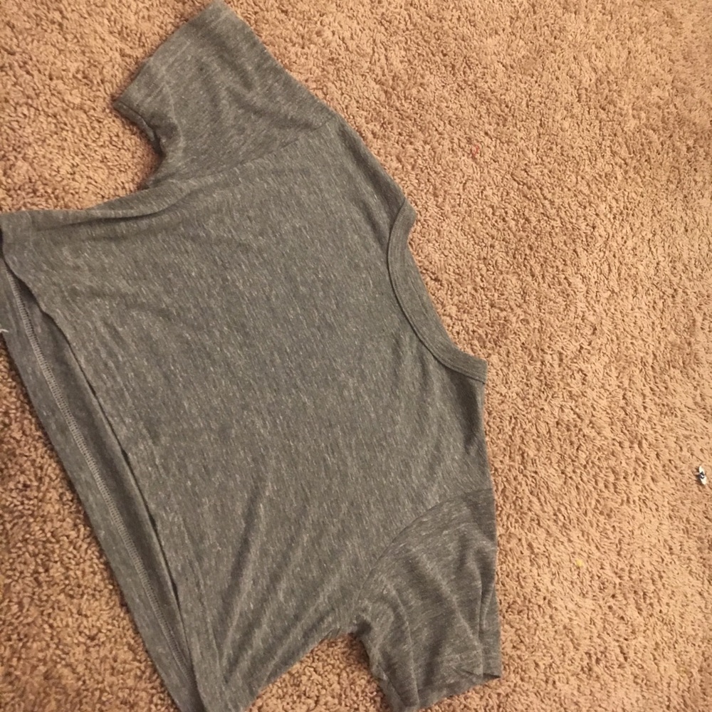 Grey crop top
