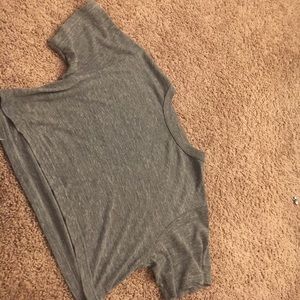 Grey crop top