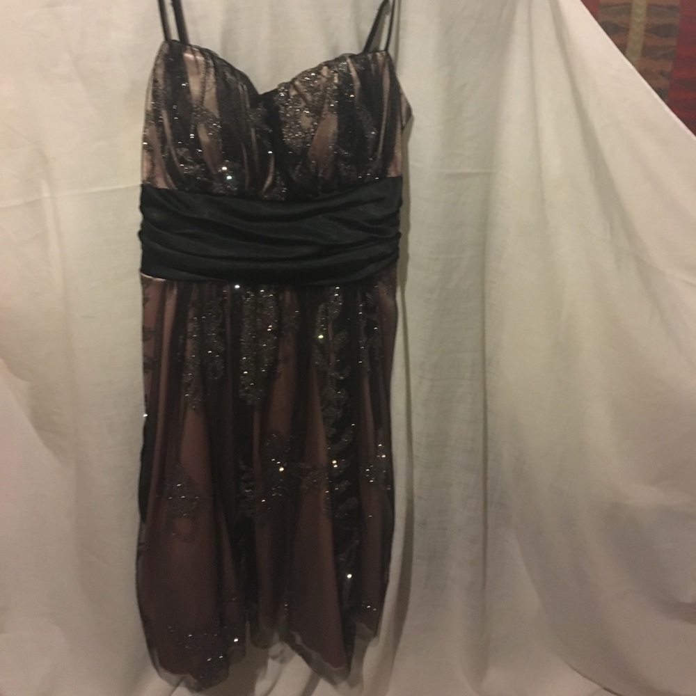 Pink glittery formal dress