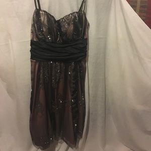 Pink glittery formal dress