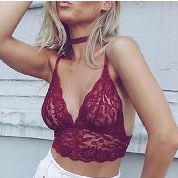 Tops - BRAND NEW RED LACE BRALETTE 🌹