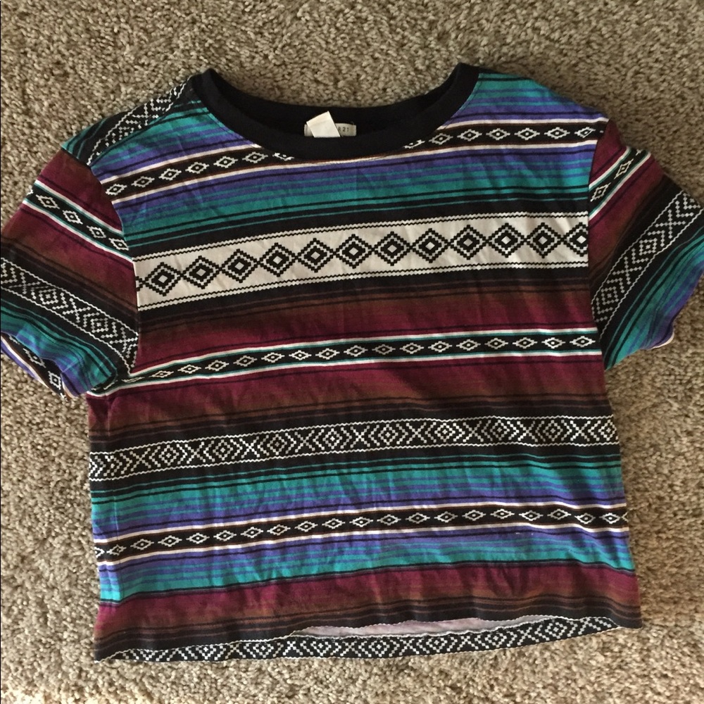 aztec crop top
