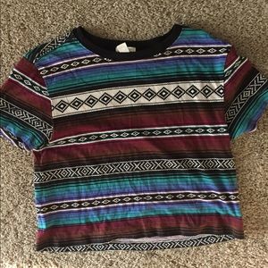 aztec crop top