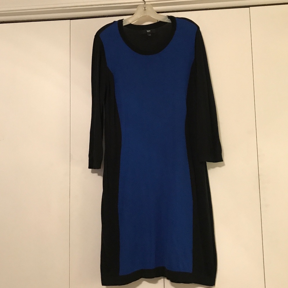 Black and blue dress