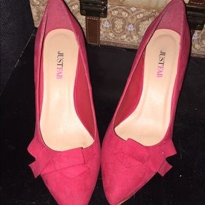 Red pumps, JustFab