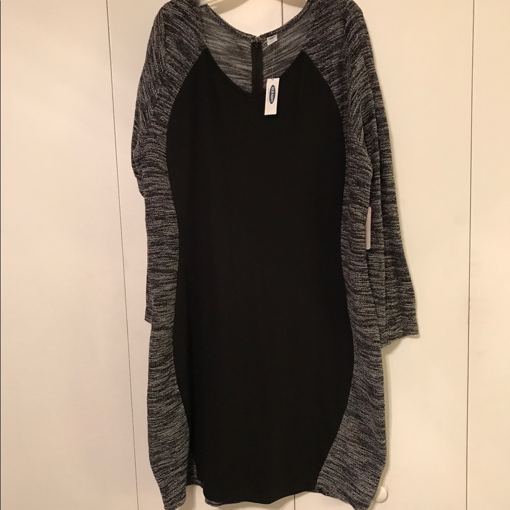 Black and gray dress