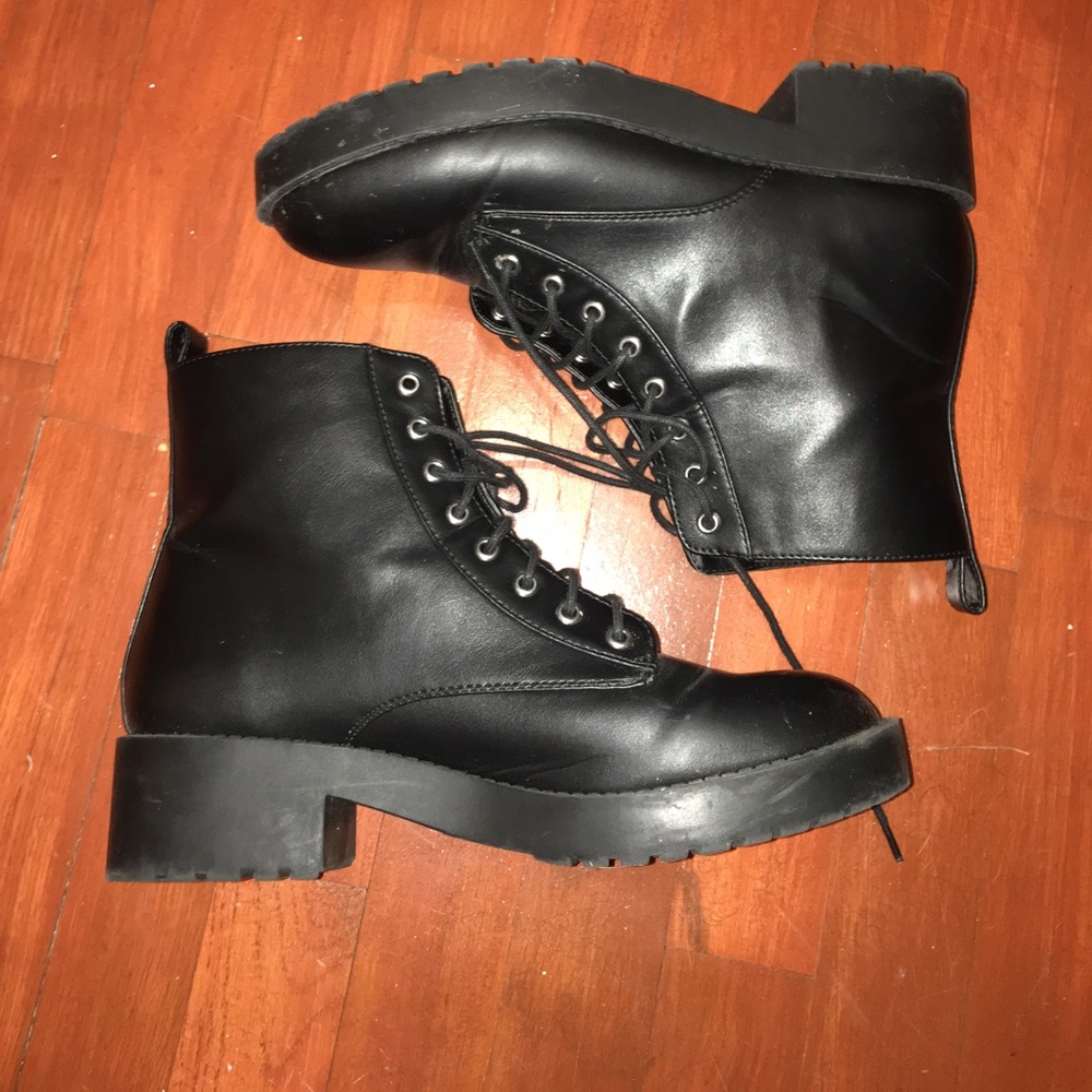 H&M Black Combat Boots