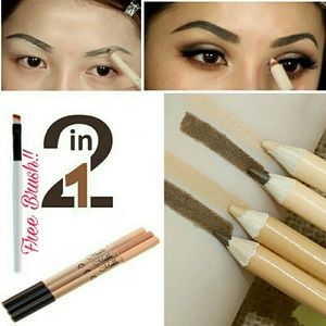 Dual ended brow and liner pencil