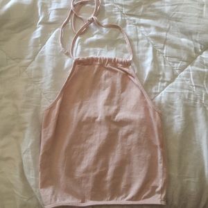 pink halter top