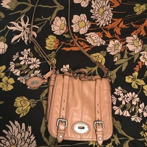 Fossil Tan Leather Crossbody