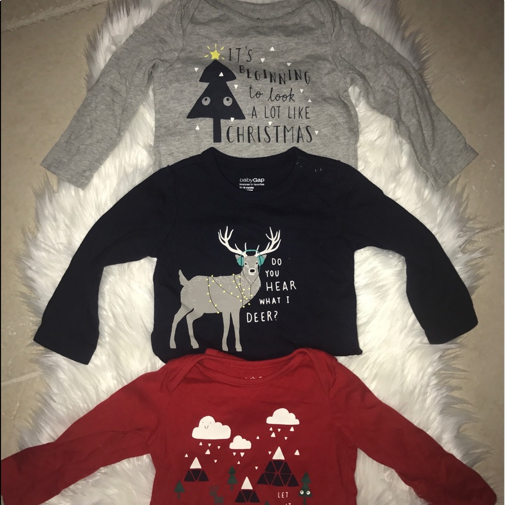 Baby gap holiday onsies