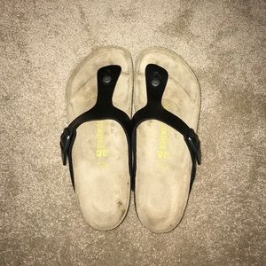 Black Birkenstock sandals