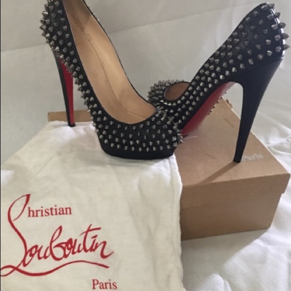 authentic christian louboutin alt 160 vip/spikes
