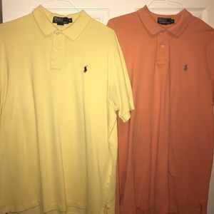 2 Polo short sleeve shirts