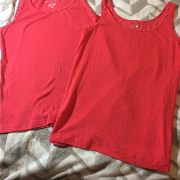 2️⃣ for 1️⃣ XL watermelon tanks by Sonoma/Apt 9 - Picture 1 of 6