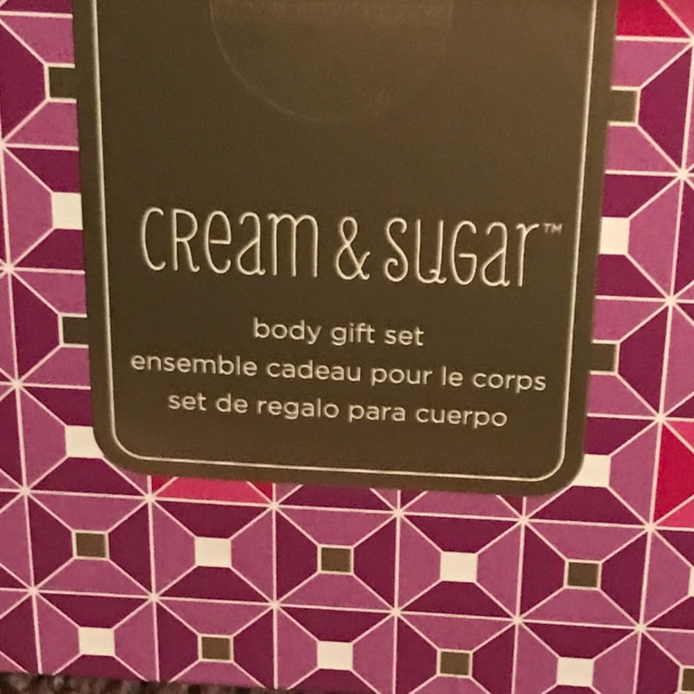 Cream and Sugar body cream set
