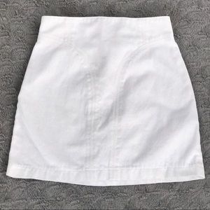 TIBI New York White Denim Skirt sz 0