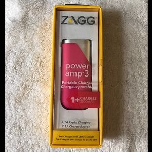 ZAGG Power Amp 3,000mAh Backup Battery Pink