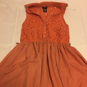 Rue21 Medium Orange Lace Dress