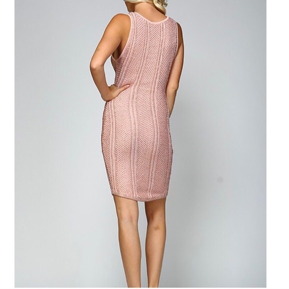 41. Rose Gold Midi Dress - Picture 5 of 8