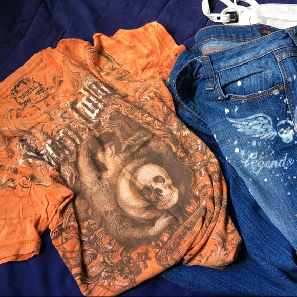 {MODERN CULTURE} Baroque Skull Graphic Print Tee - Picture 2 of 8