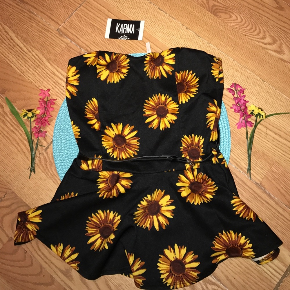 SUNFLOWER TUBE TOP 🌻