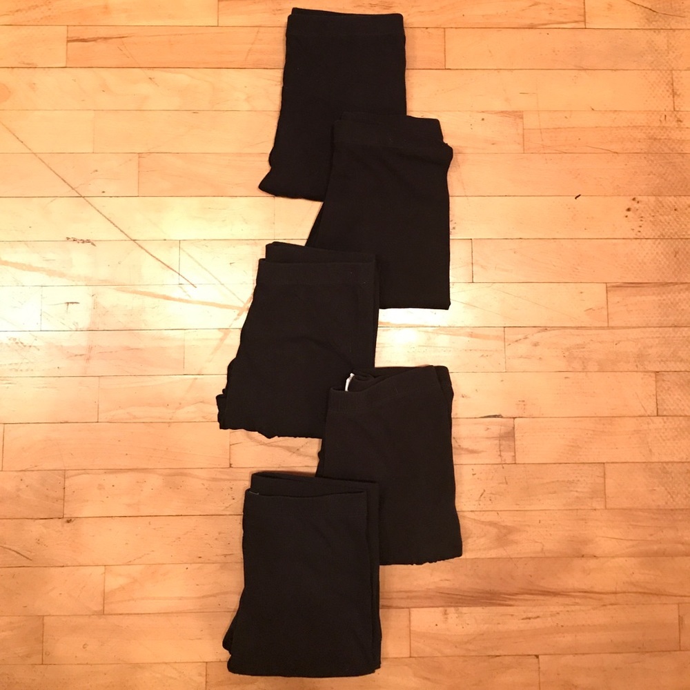5 pairs of all black leggings! BUNDLE BUNDLE!!!