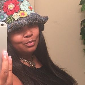Accessories - Beautiful ladies blue hat w/embroidered designs Accessories - Beautiful ladies blue hat w/embroidered designs