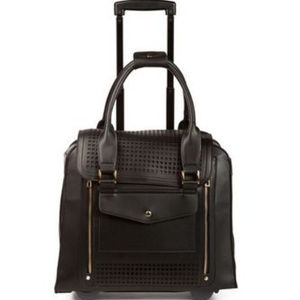 Perforated Black Rolling Trolley