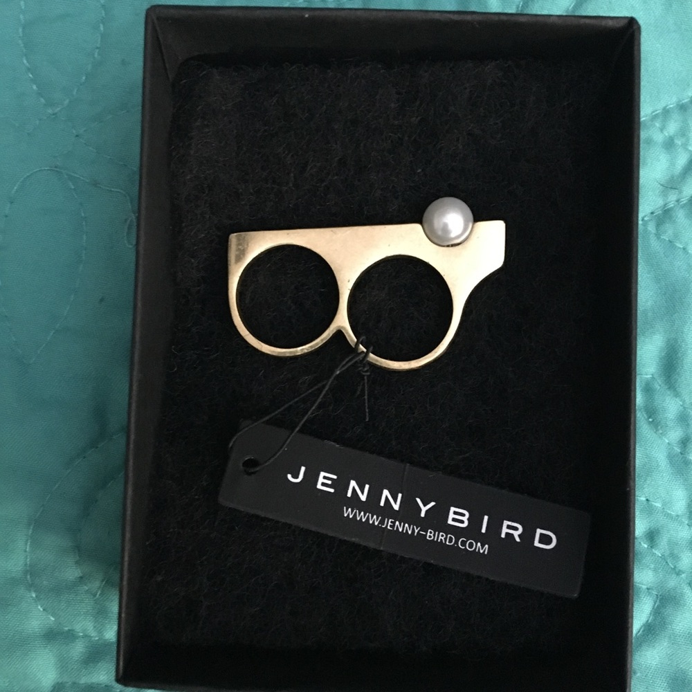 Jenny Bird Gold Pearl ring