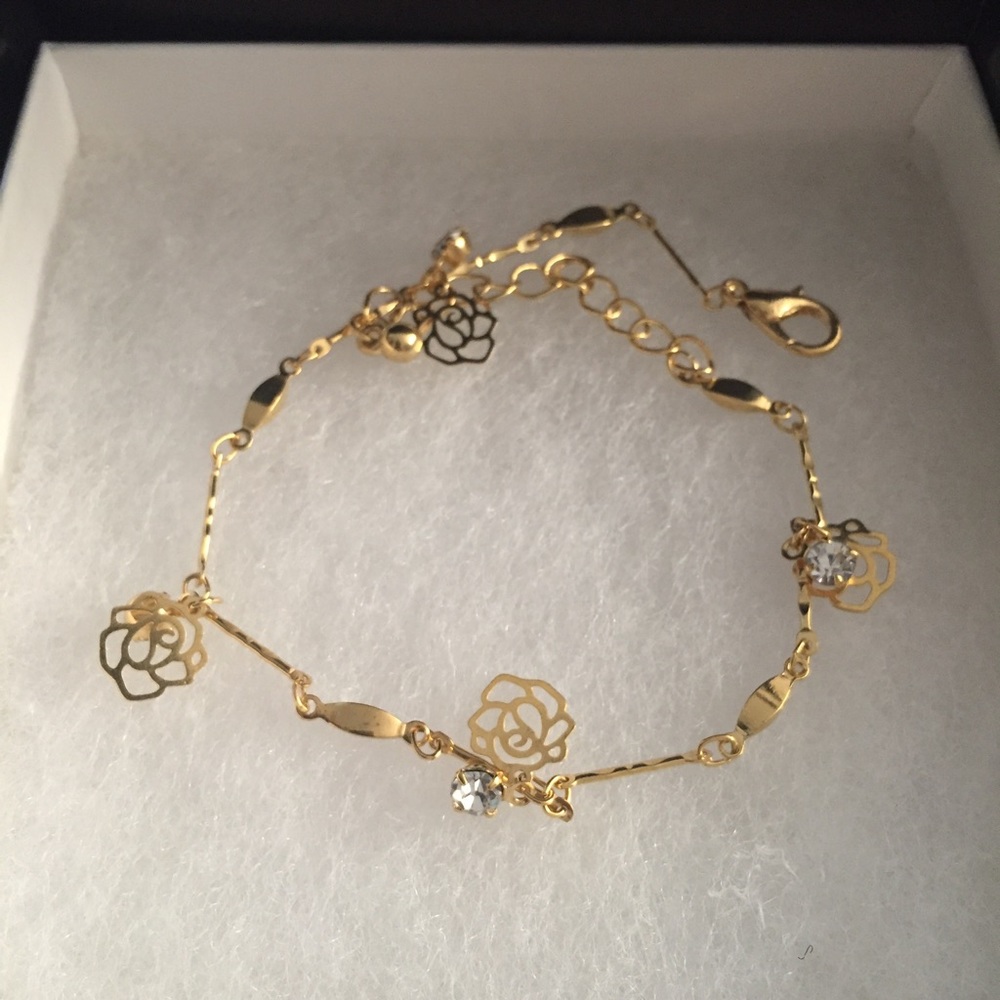 Gold plated Rose Bracelet