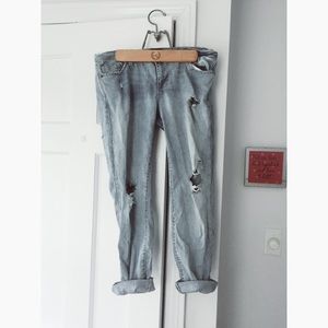 Distressed Francesca's jeans