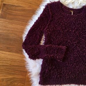 Free People Shaggy Pullover Sweater