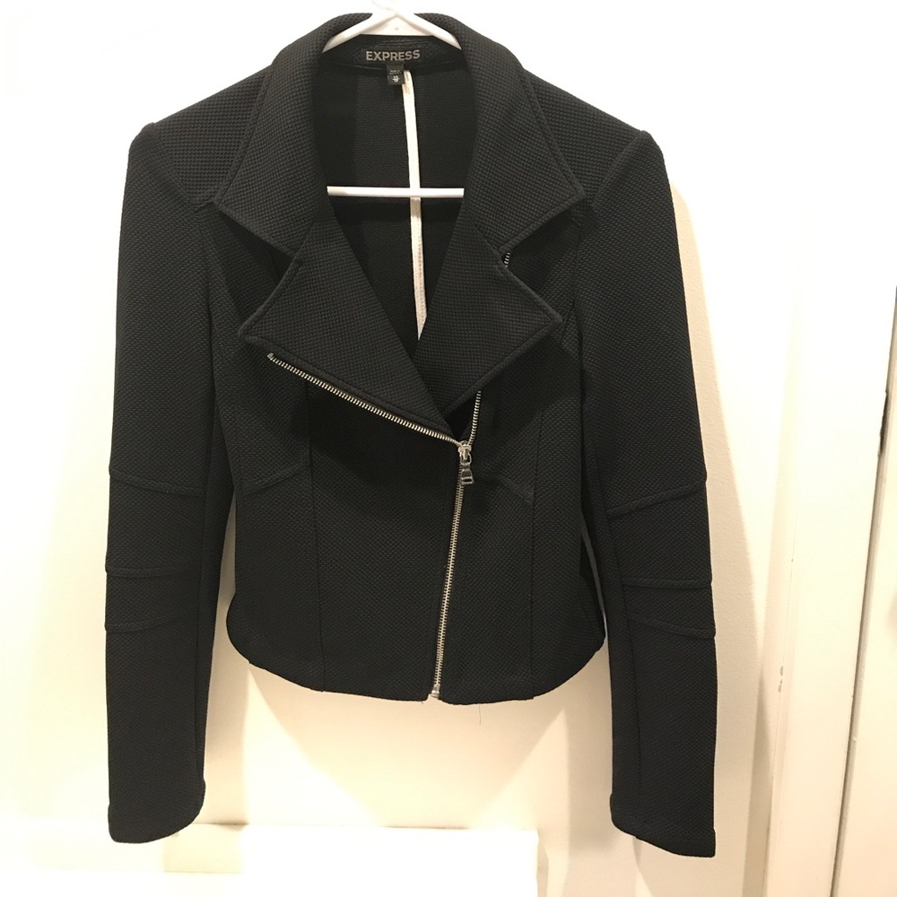 Express Textured Moto Jacket