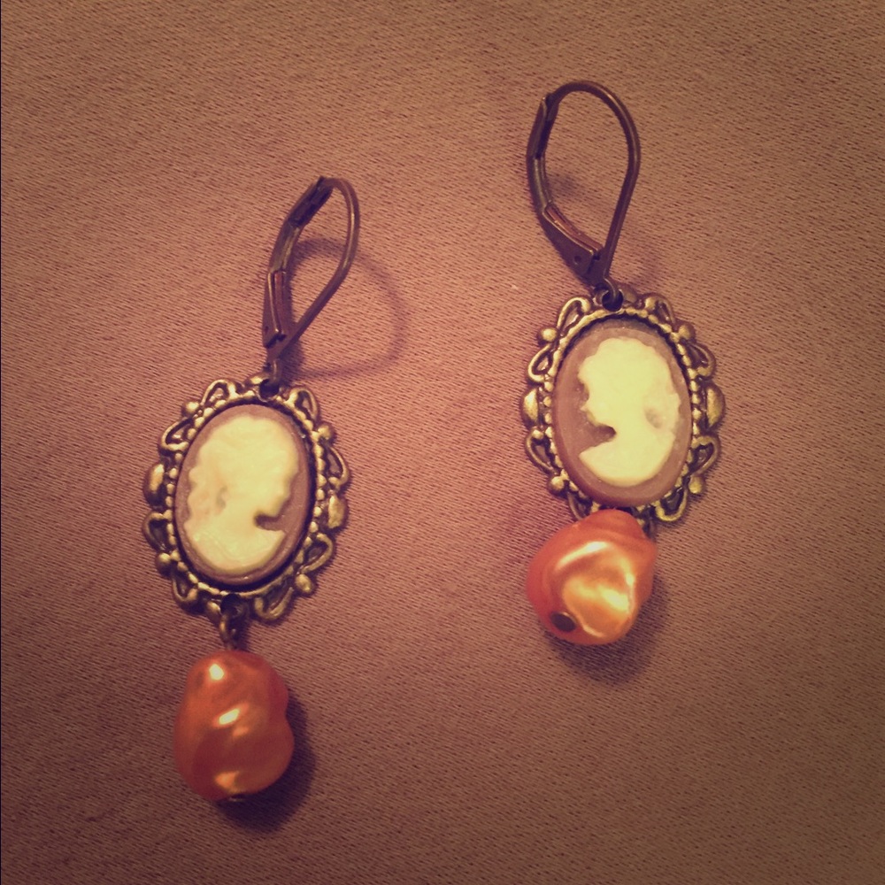Cameo earrings