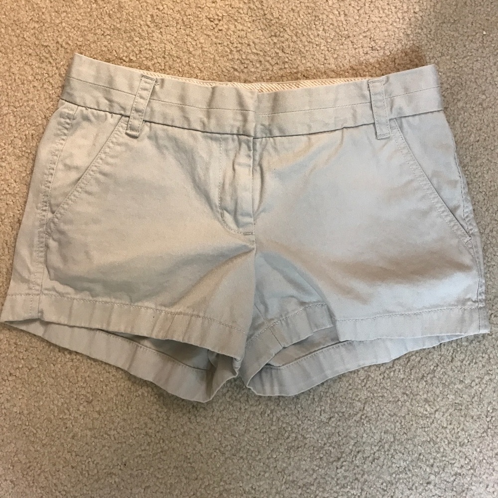 Worn once, tan j Crew khaki shorts