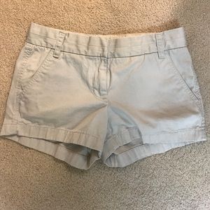 Worn once, tan j Crew khaki shorts