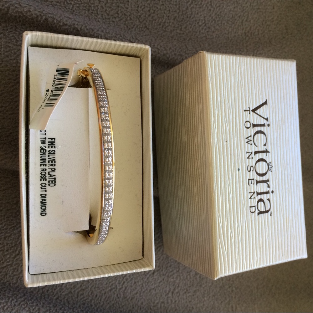 1/2 ct two genuine rose cut diamond bracelet