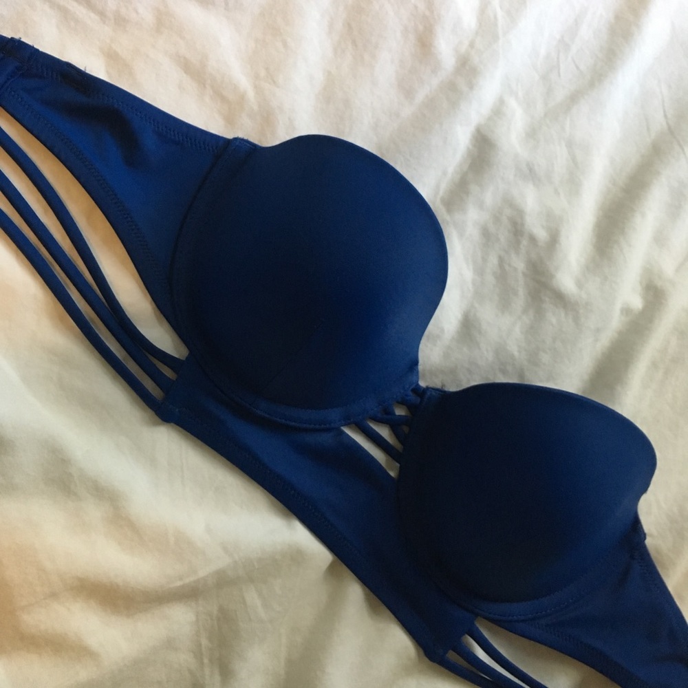 victorias secret midi bandeau strapless bikini top