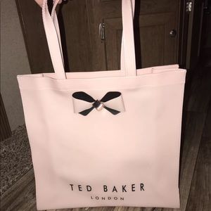 Ted baker light pink bow handbag new without tags