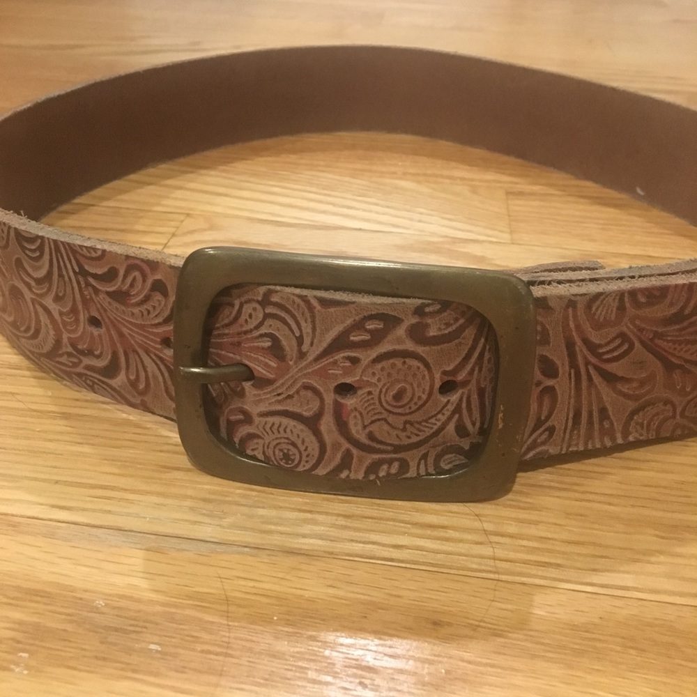 Leather Western style belt