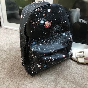 Leather backpack