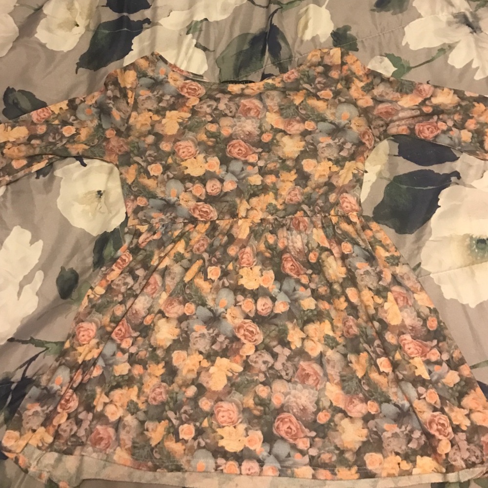 Floral peplum top
