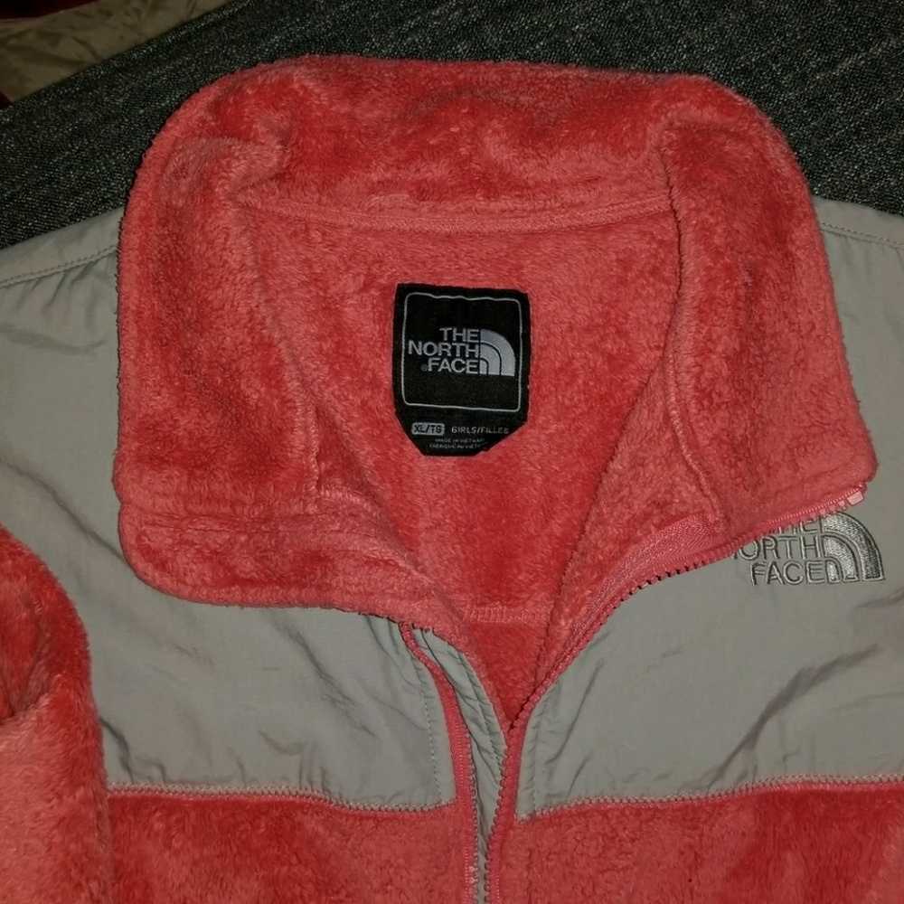 Girls Pink and Grey North Face! - Picture 2 of 4