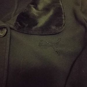 Black Puma Sweater Jacket