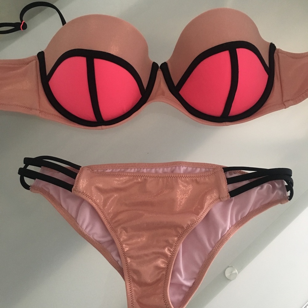Victoria Secret Colorblock Swim Set