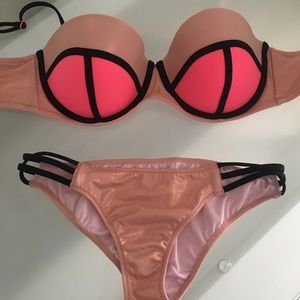 Victoria Secret Colorblock Swim Set