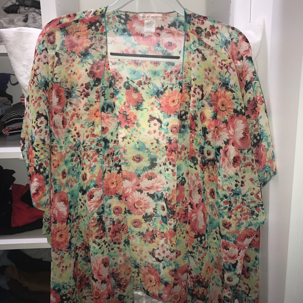 Band Of Gypsies Flower Kimono Wrap