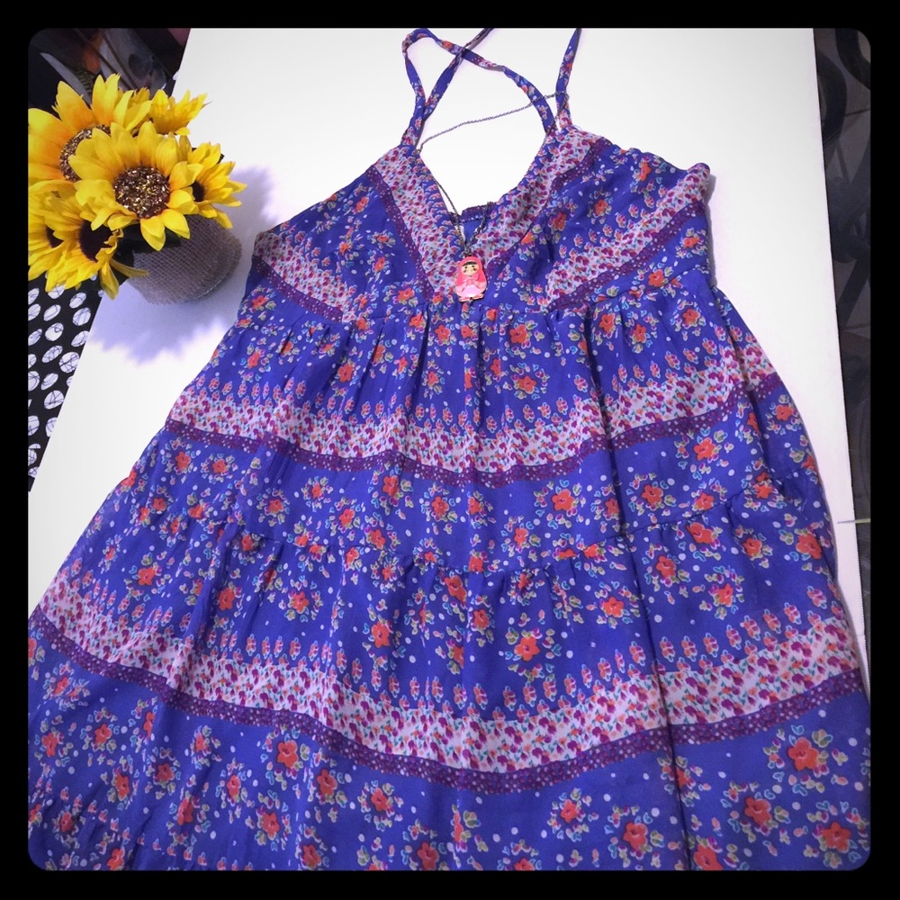 Flowers long dress