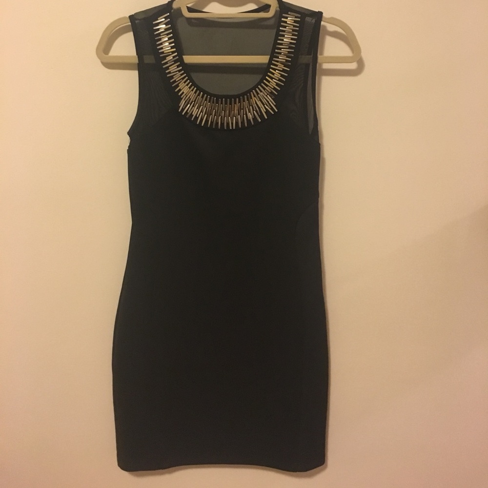 Black mini dress